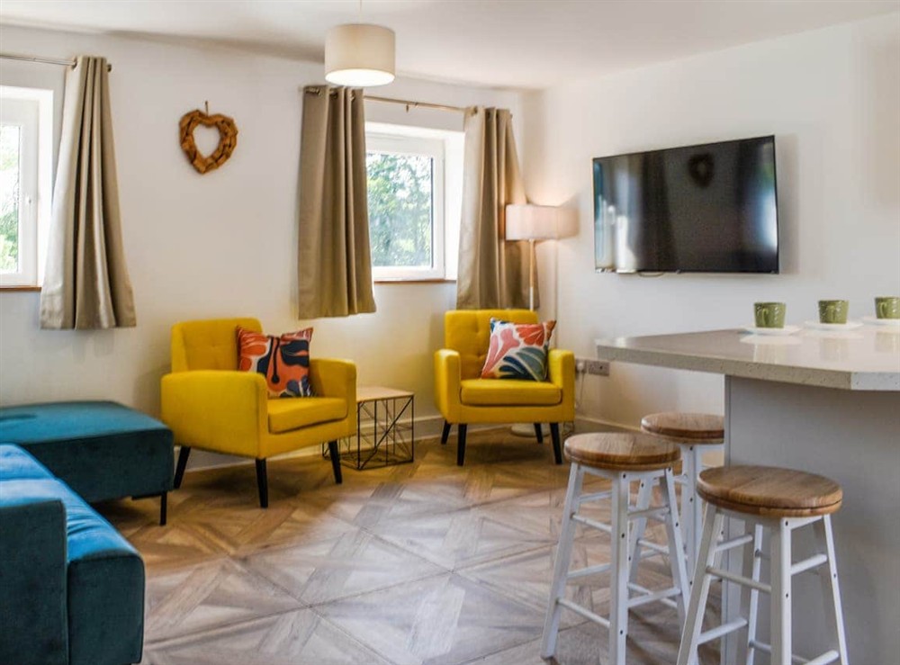 Living area at 3 Le Dorney Villa in Par, Cornwall