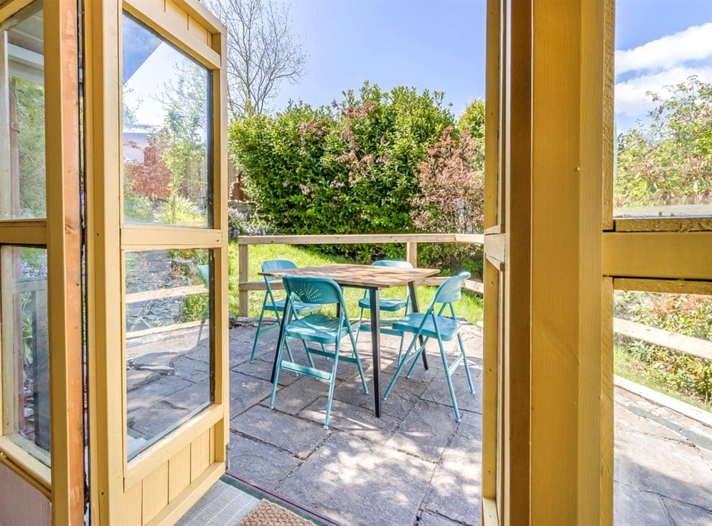 Outdoor at 3 Legged Duck Cottage in Ystrad Muerig, Dyfed