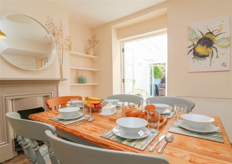 The dining room at 3 Lowerbourne Terrace, Porlock