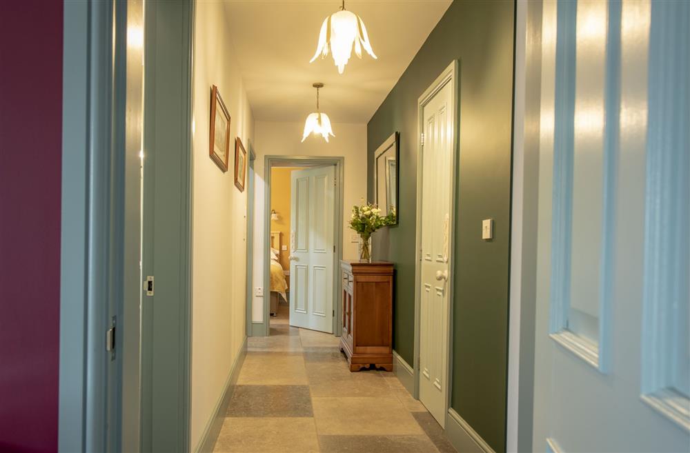 Hallway leading to all three bedrooms at 3 Mill Cottages, Richmond