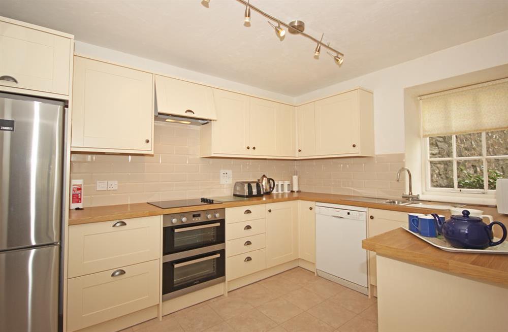 Modern well equipped kitchen at 3 Moult Farm Cottage in , Salcombe