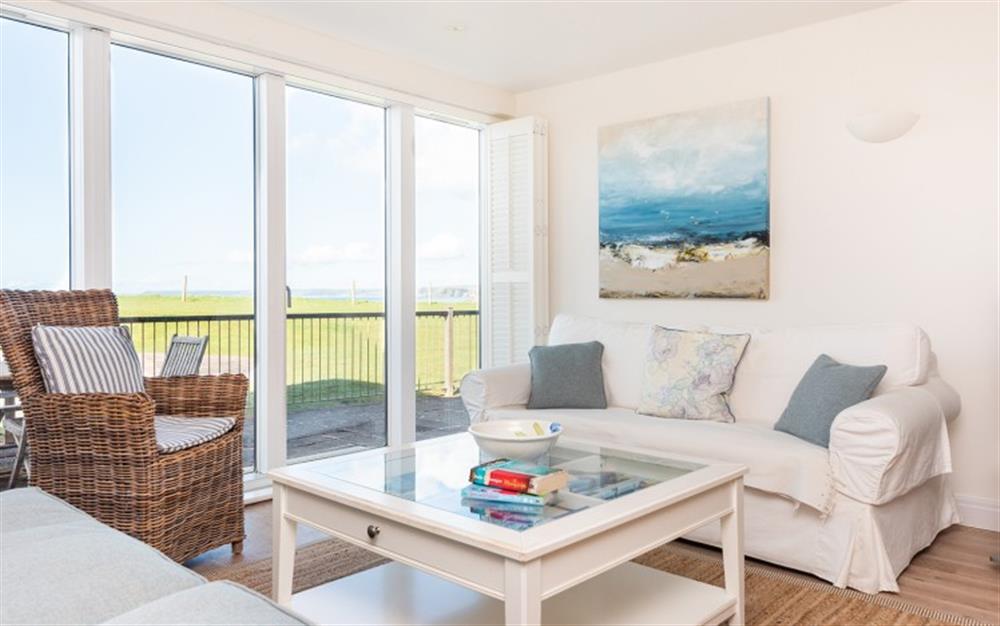 Stunning views from the lounge French doors. at 3 Oceans Edge in Thurlestone