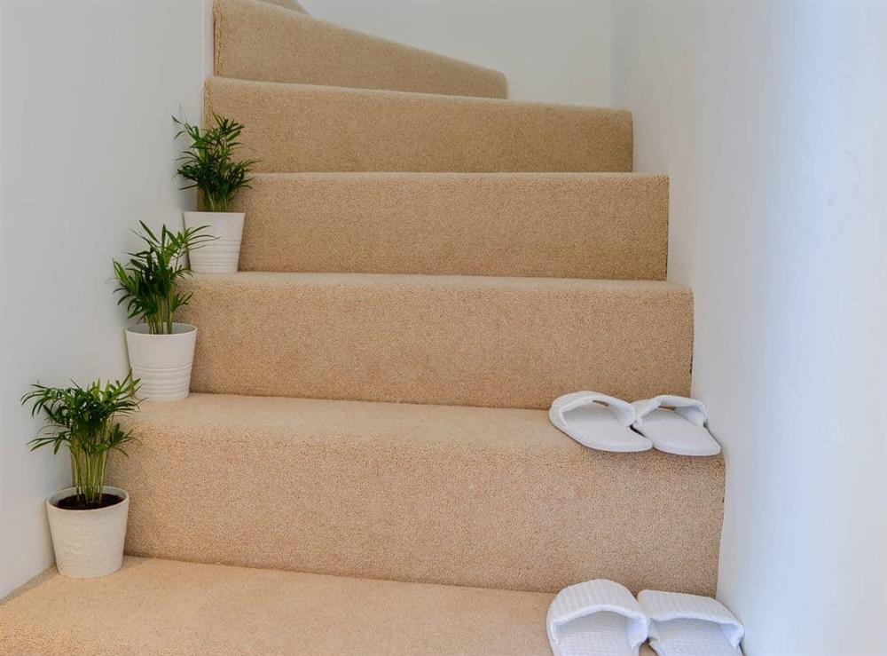 Carpeted staircase