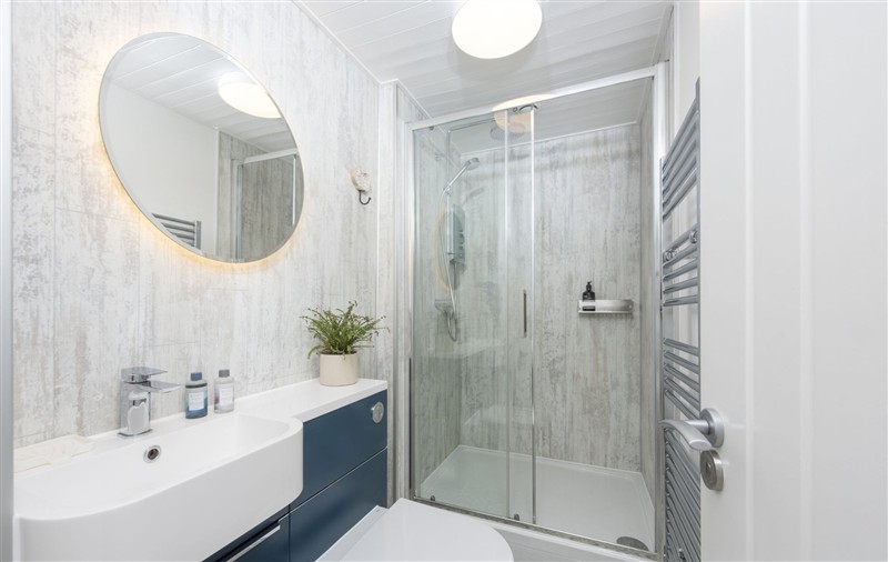 Bathroom at 3 Pentowan Court, Cornwall