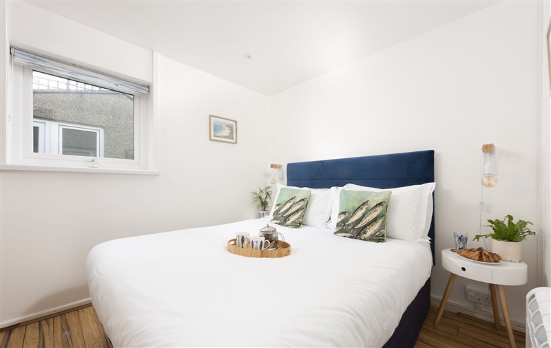 One of the bedrooms at 3 Pentowan Court, Cornwall