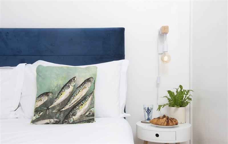 This is a bedroom at 3 Pentowan Court, Cornwall