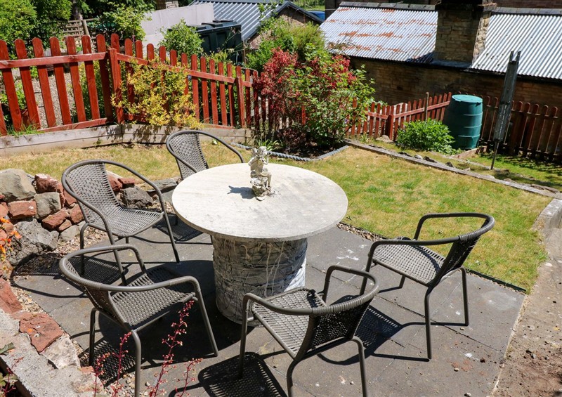 Enjoy the garden at 3 Railway Cottages, Long Marton near Appleby-In-Westmorland