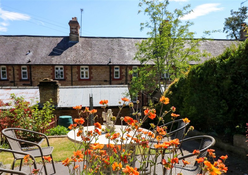 This is the garden at 3 Railway Cottages, Long Marton near Appleby-In-Westmorland