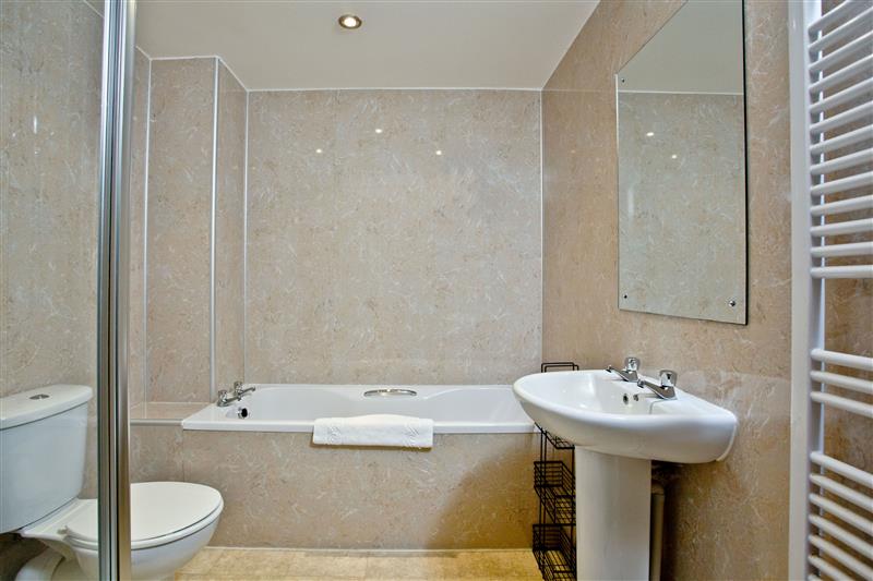 Bathroom at 3 Red Rock Apartments, Dawlish Warren, Devon