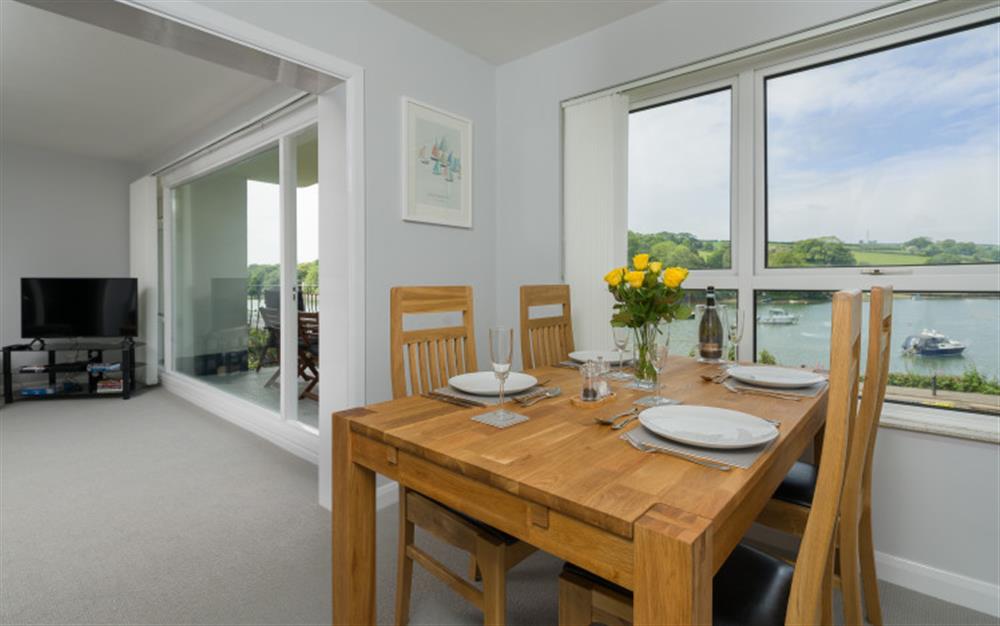 The dining area also enjoys the beautiful views! at 3 Riverside in Kingsbridge
