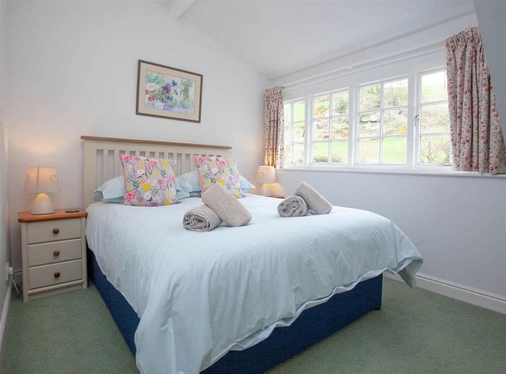 Master bedroom at 3 Salle Cottage in Bow Creek, Nr Totnes, South Devon., Great Britain