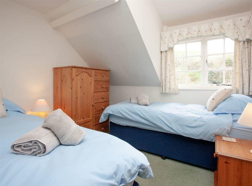 Twin bedroom (photo 2) at 3 Salle Cottage in Bow Creek, Nr Totnes, South Devon., Great Britain