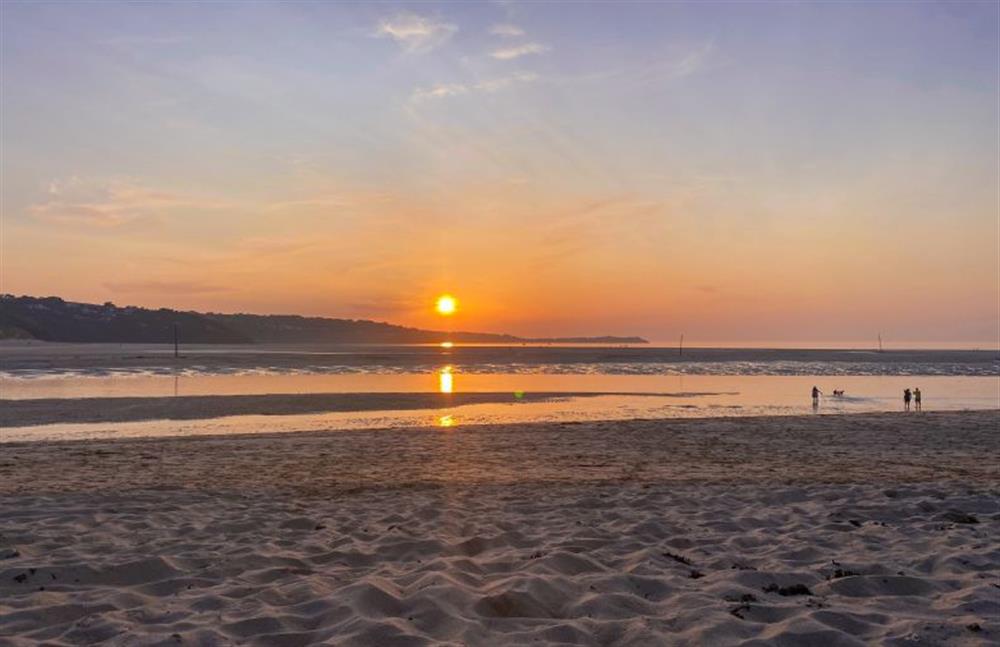 The sunset at Hayle beach is a pleasure for the eyes at 3 Sandy Lane, Carbis Bay 