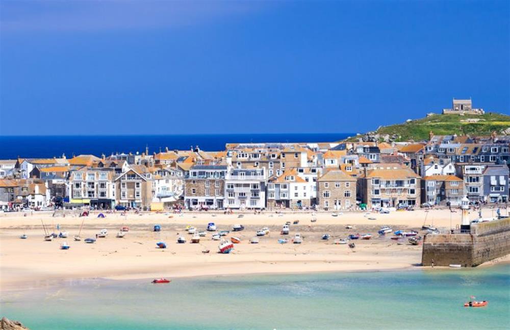 The vibrant alluring colours of St Ives town at 3 Sandy Lane, Carbis Bay 