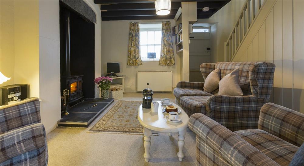 The sitting room at 3 Siloam Cottage in Conwy, North Wales
