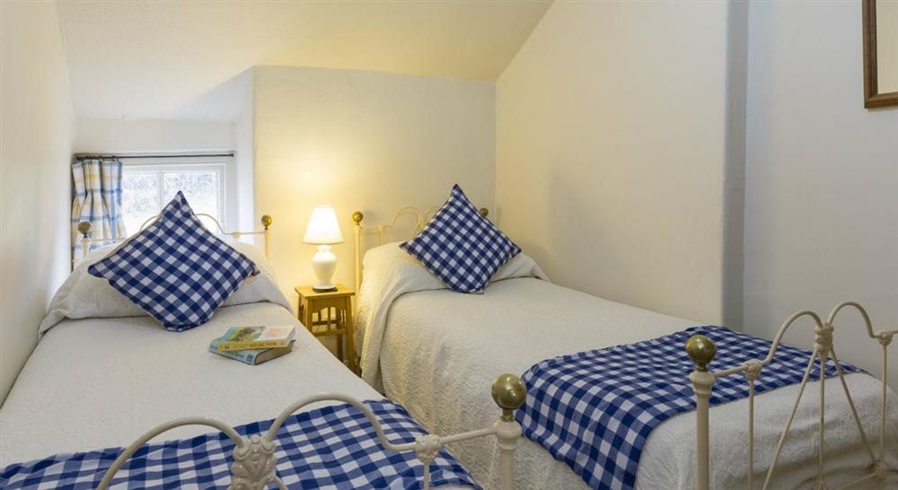 Twin bedroom at 3 Siloam Cottage in Conwy, North Wales