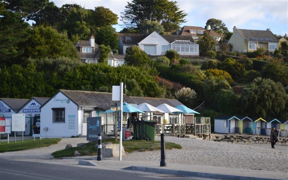 Swanpool beach and cafe is a great way to spend the day. at 3 The Boat House in Helford Passage