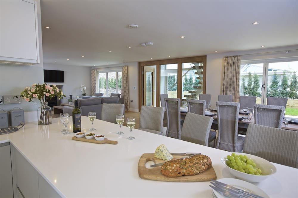Breakfast bar with four stools at 3 The Drive in , Hillfield, Dartmouth