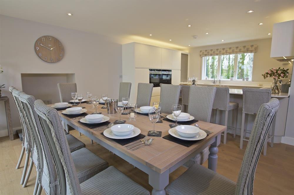 Dining table seating ten guests comfortably (photo 3) at 3 The Drive in , Hillfield, Dartmouth