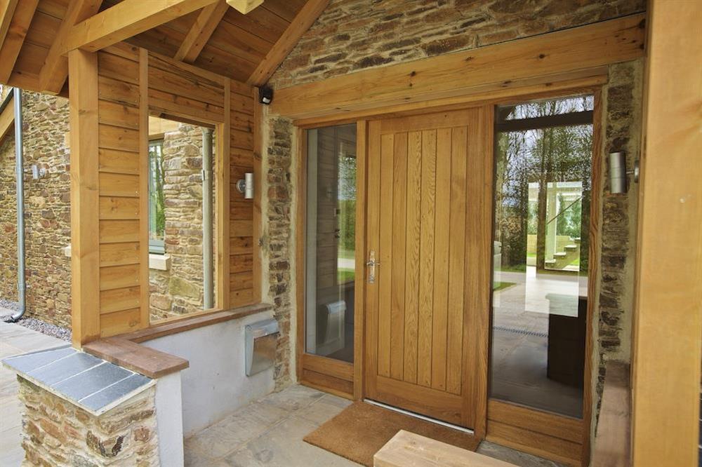Oak-framed canopied porch at 3 The Drive in , Hillfield, Dartmouth