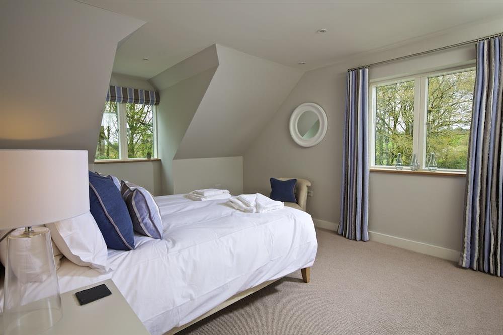 Second floor double room with a super-King size bed at 3 The Drive in , Hillfield, Dartmouth