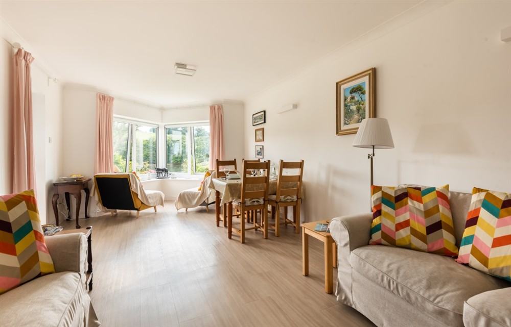 Relax in the living area at 3 The Moorings in Kingsbridge