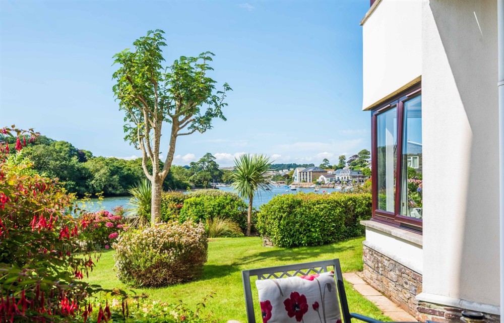 This is the garden at 3 The Moorings in Kingsbridge