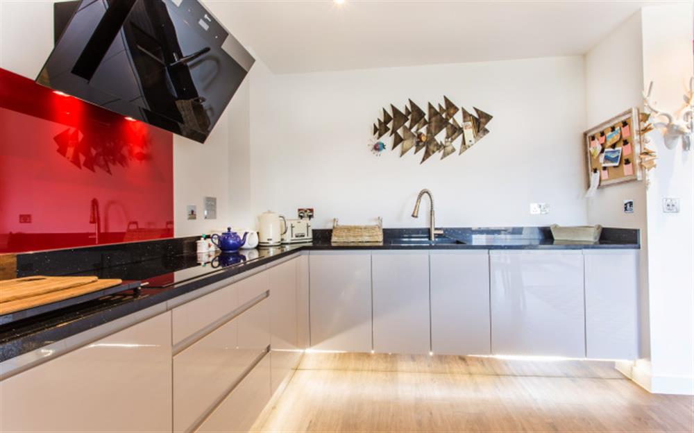 Fabulous modern kitchen at 3 The Old Boatyard in Appledore