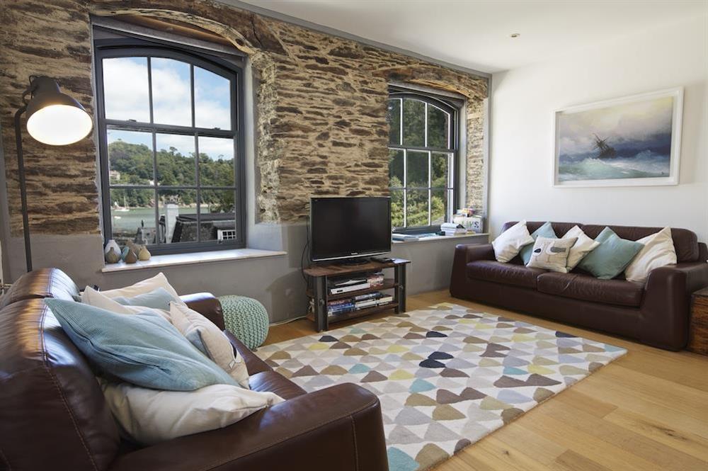 Spacious living area with views over Warfleet Creek (photo 3) at 3 The Pottery in , Dartmouth