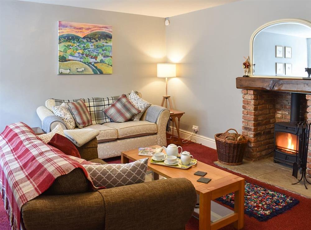 Cosy living room at 3 Winville Mews in Askrigg, near Hawes, North Yorkshire