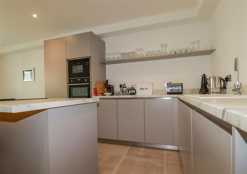 This is the kitchen at 30 Cliff Edge, Newquay