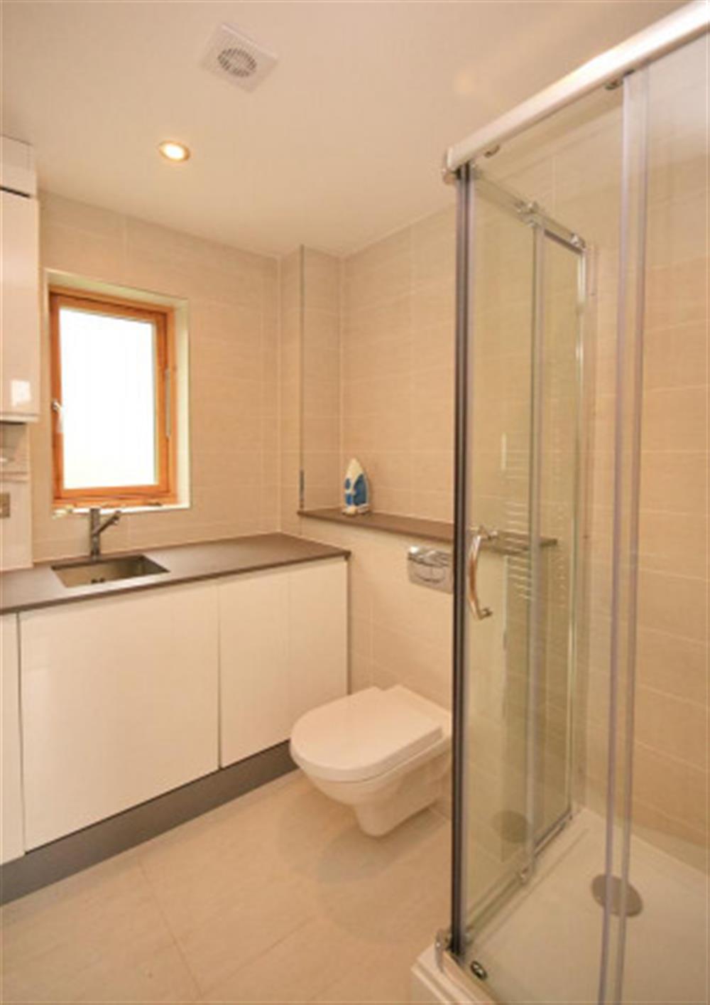 The shower/utility room at 30 Talland in Talland Bay