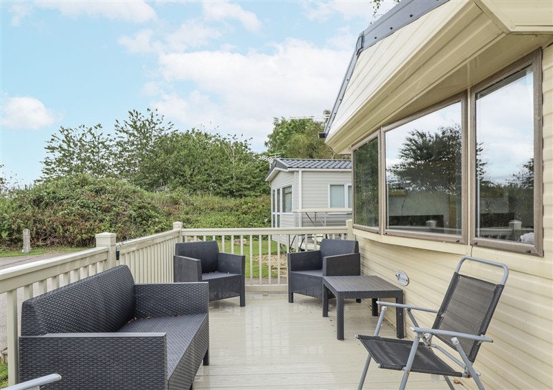 This is the patio at 31 Castle View, Tattershall