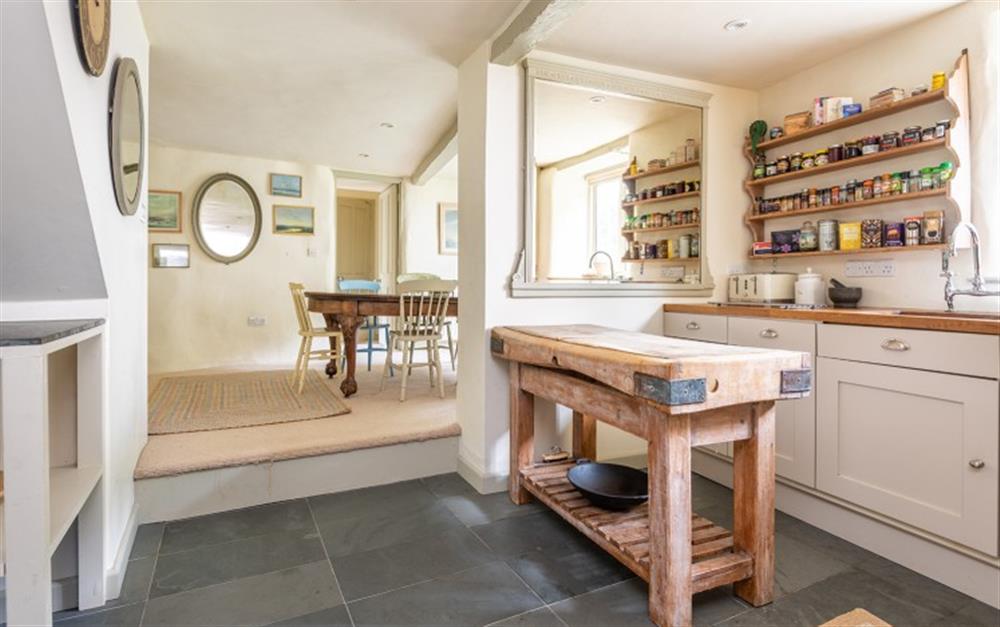 A closer look at the beautiful kitchen  at 32 Noss Mayo in Noss Mayo