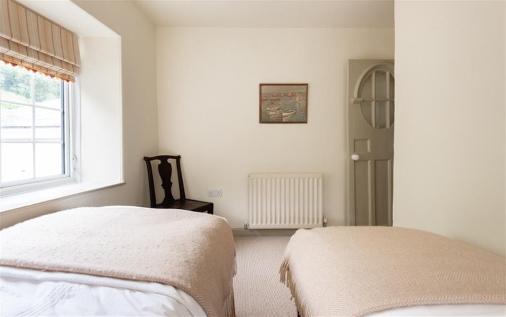 Another look at the second twin bedroom  at 32 Noss Mayo in Noss Mayo