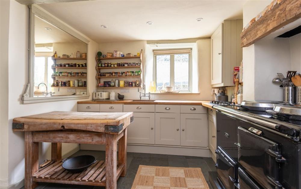 The kitchen, complete with AGA at 32 Noss Mayo in Noss Mayo
