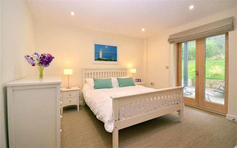 The double bedroom at 32 Talland in Talland Bay