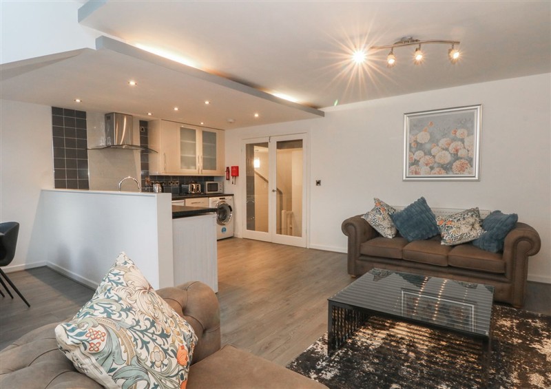 The living area at 32B Bank Street, Rawtenstall