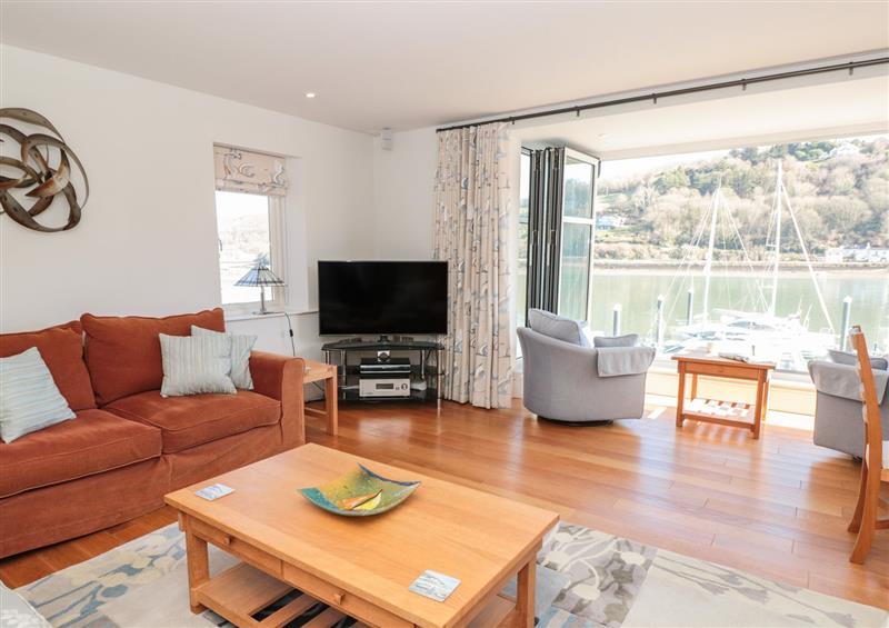 This is the living room at 33 Dart Marina, Dartmouth