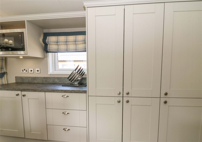 The kitchen at 34 The Beaumont, Llanarth