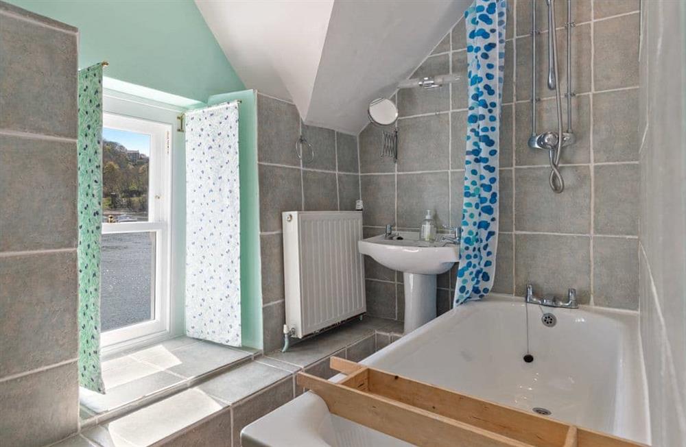 The bathroom at 35 Quay Street in Lower Town, Fishguard, Pembrokeshire, Dyfed