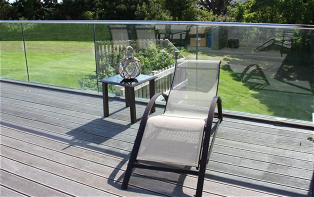 The decking area at 35 Talland in Talland Bay