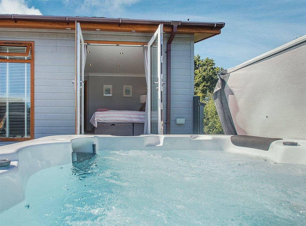 Hot tub at 36 at the Sanctuary in Rhosfawr nr Pwllheli, Gwynedd
