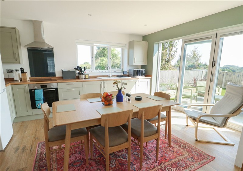 The dining room at 36 Parc Delfryn, Brynteg near Benllech