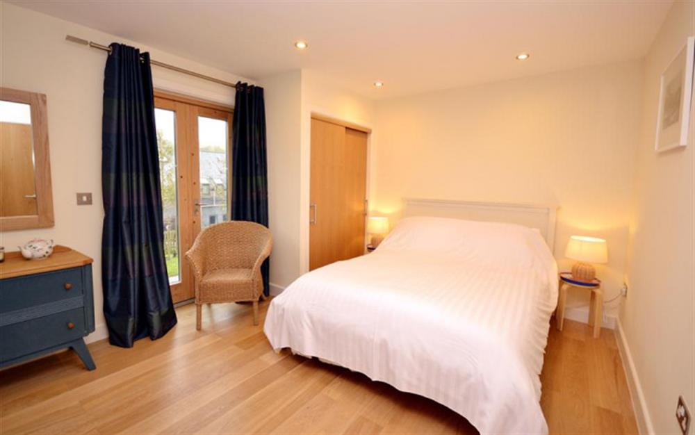 The master double bedrom at 36 Talland in Talland Bay