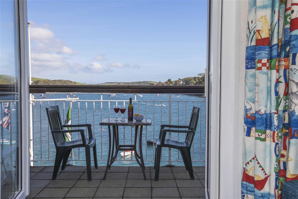 Balcony with stunning sea views at 36 The Salcombe in Fore Street, Salcombe