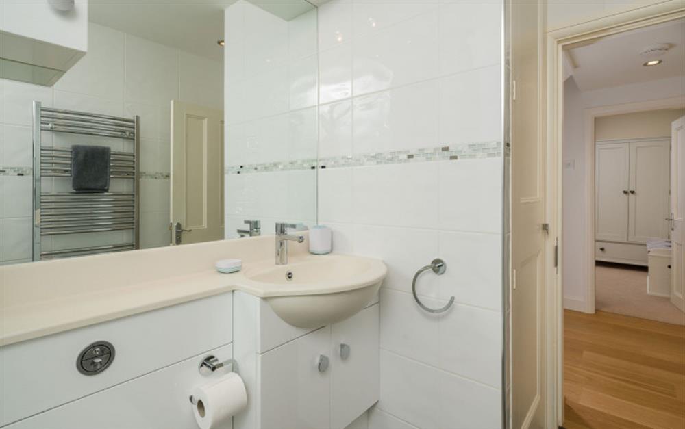 Another look at the family shower room at 3A Island Terrace in Salcombe