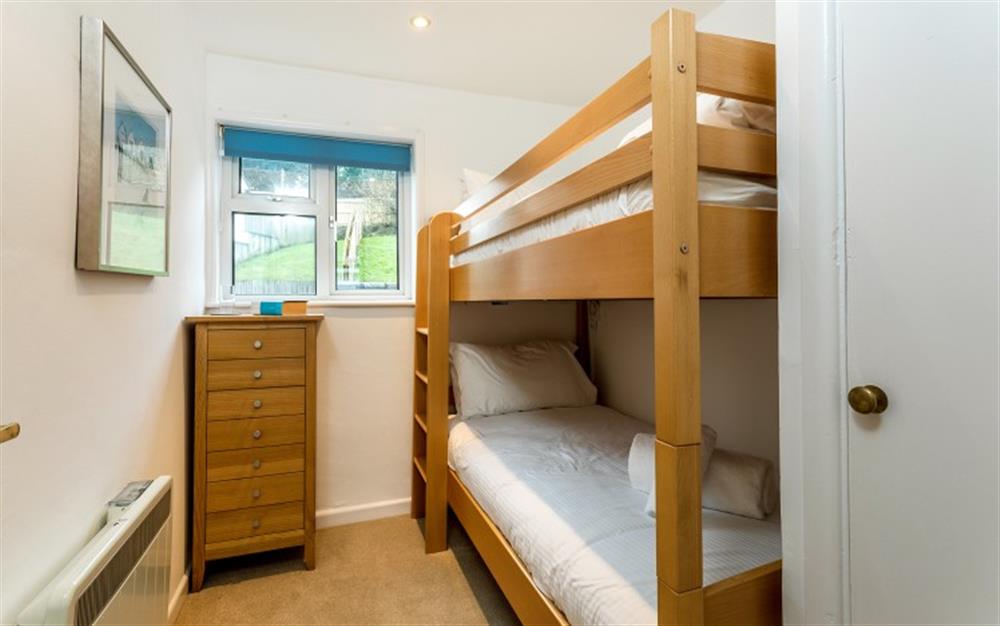 The third bedroom has 3ft wide bunk beds. at 3C, The Old Sail Loft in Helford Passage