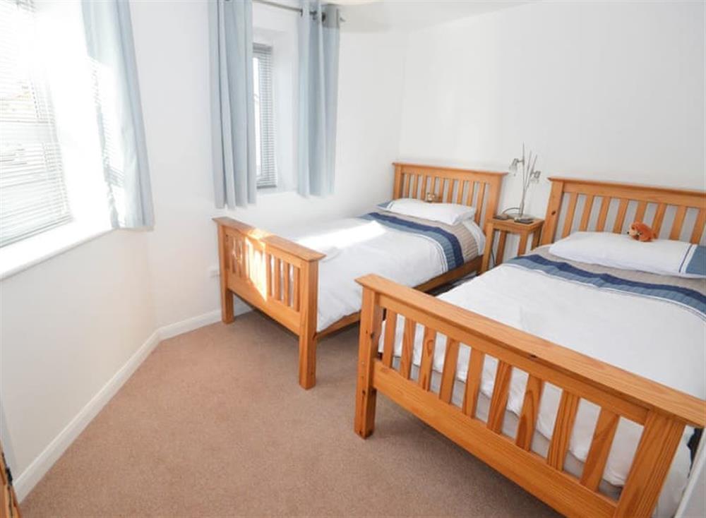 Twin bedroom at 4 Belvedere Court in Paignton, South Devon