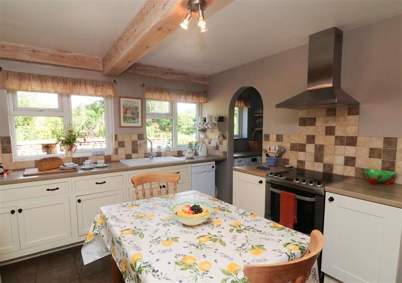 This is the kitchen at 4 Bishops Cottages, Wootton Courtenay